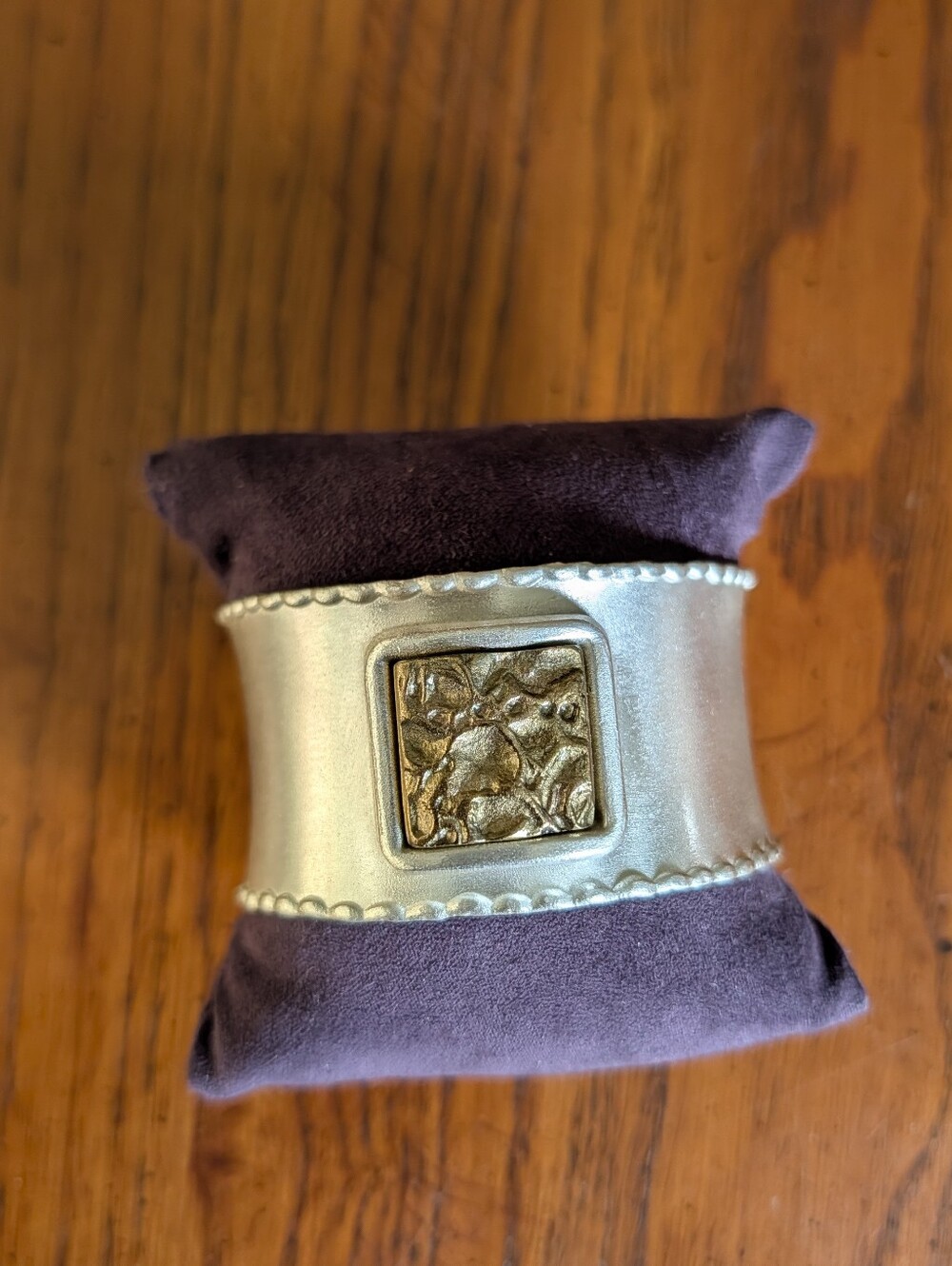 Rustic Cuff COTM Two-Tone Hammered Artisan Statement Cuff